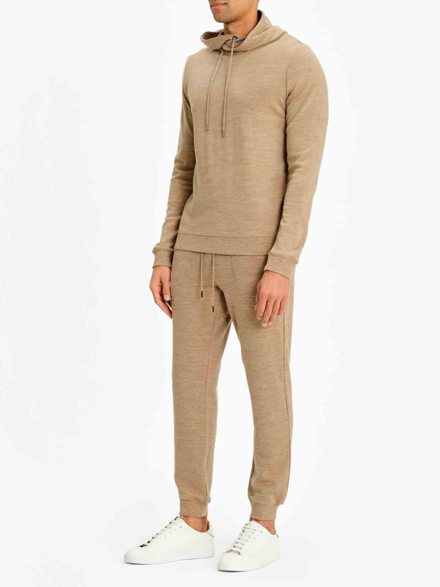 Tind Hoodie Men Camel