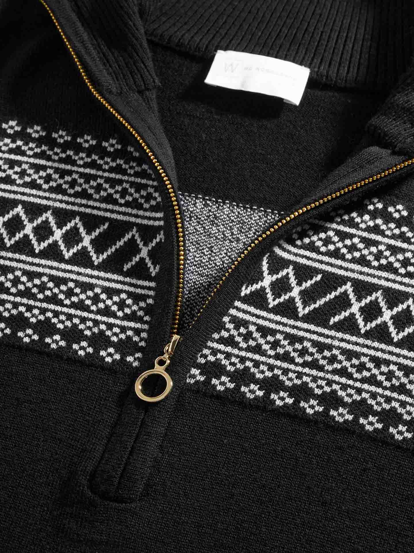 Signature Zip Up Women Black