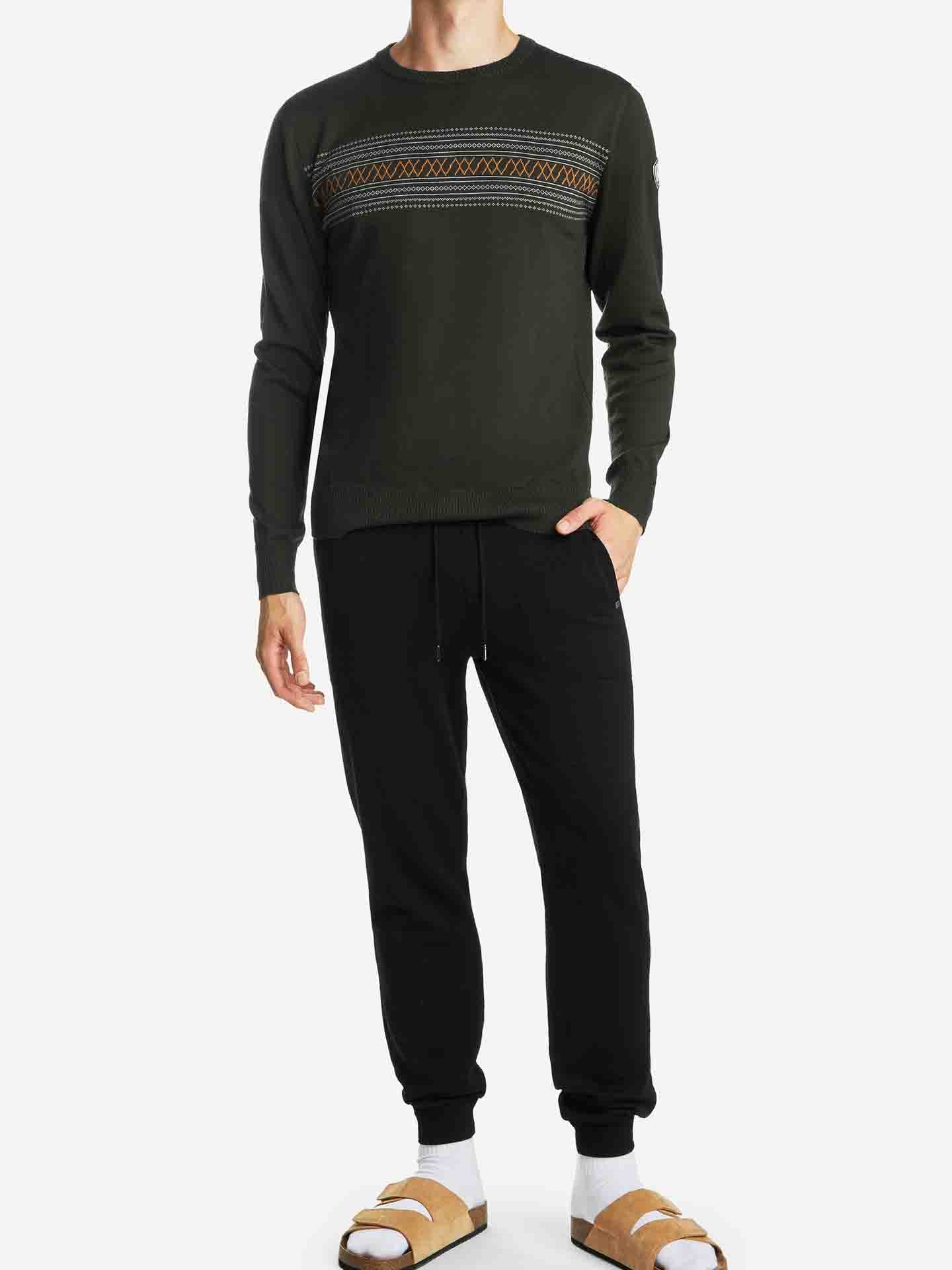 Signature Crewneck Men Olive Green