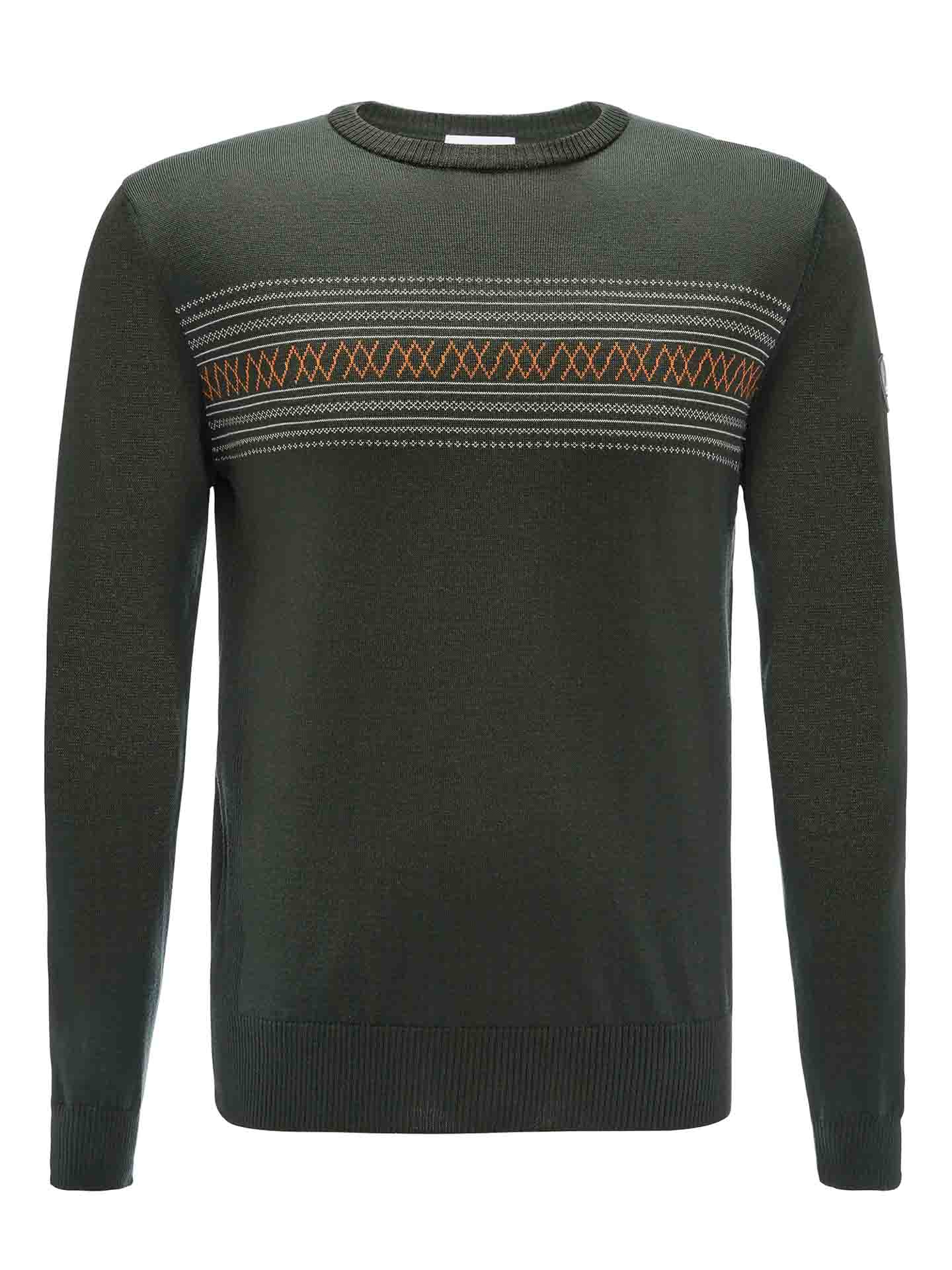 Signature Crewneck Men Olive Green