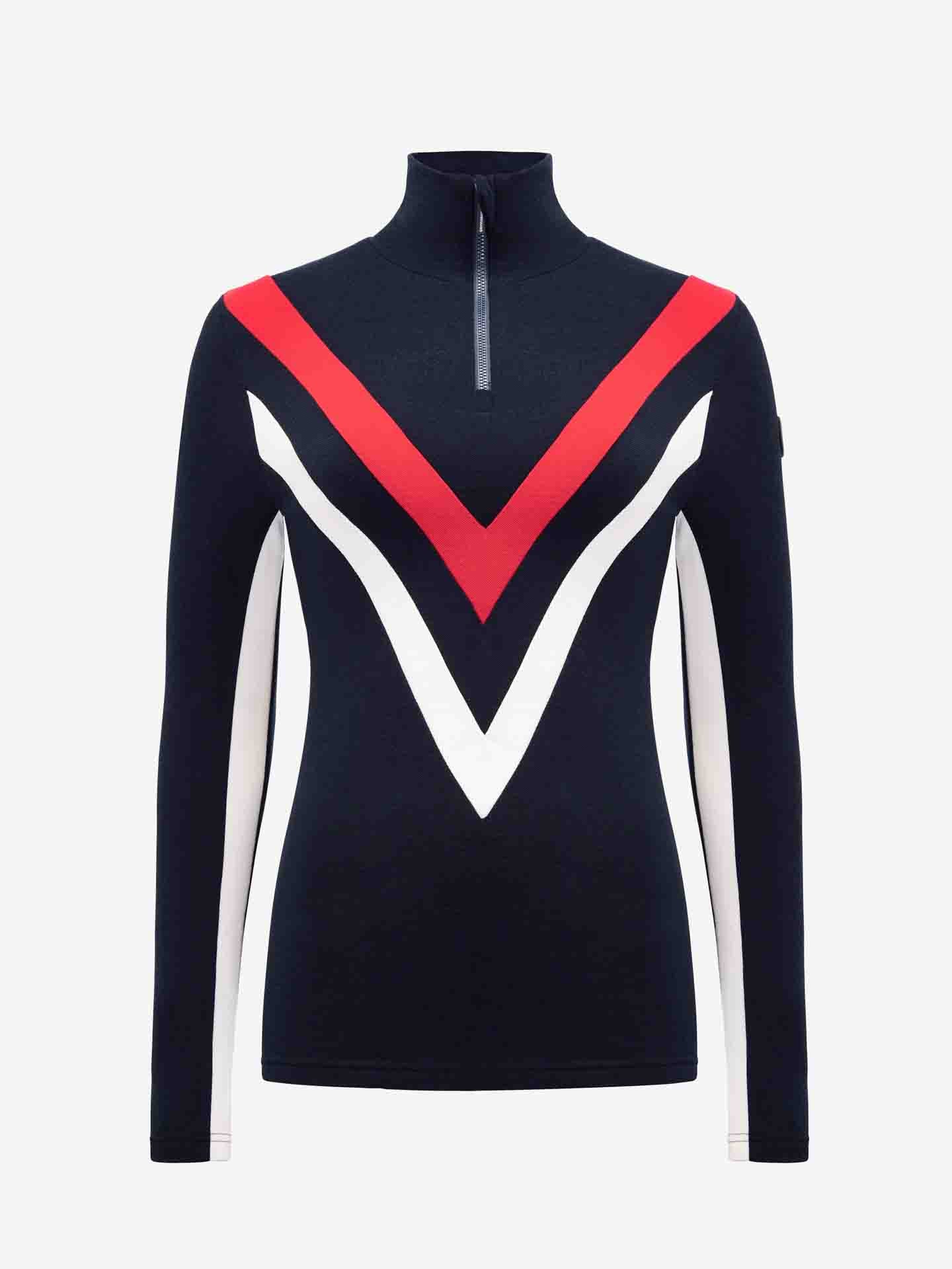 Voss Chevron Zip Up Women Flag