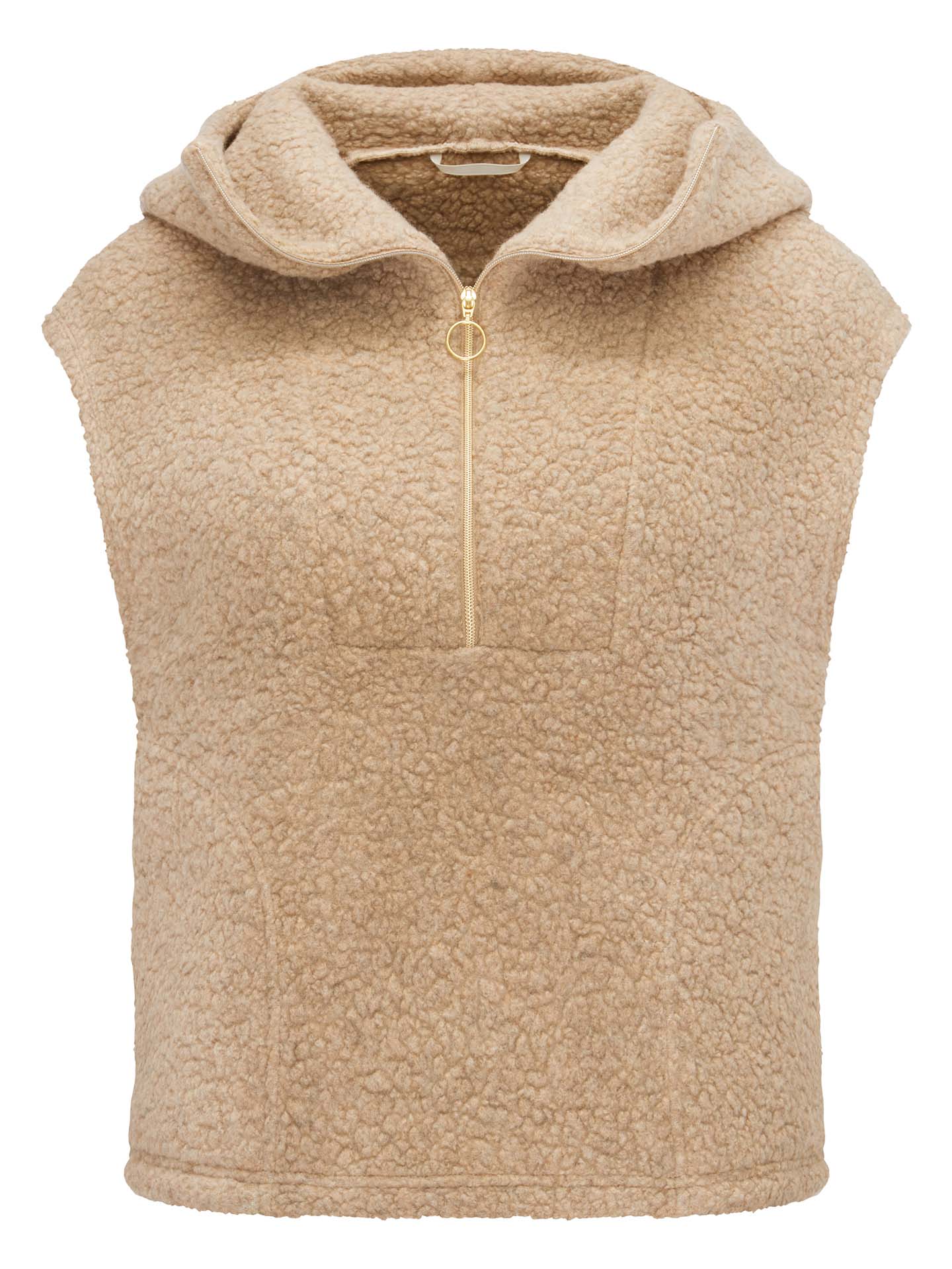 Alta Shearling Vest Women Camel
