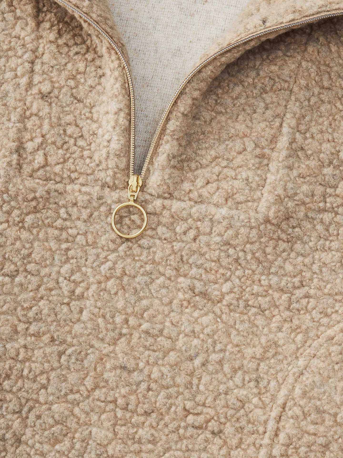 Alta Shearling Vest Women Camel