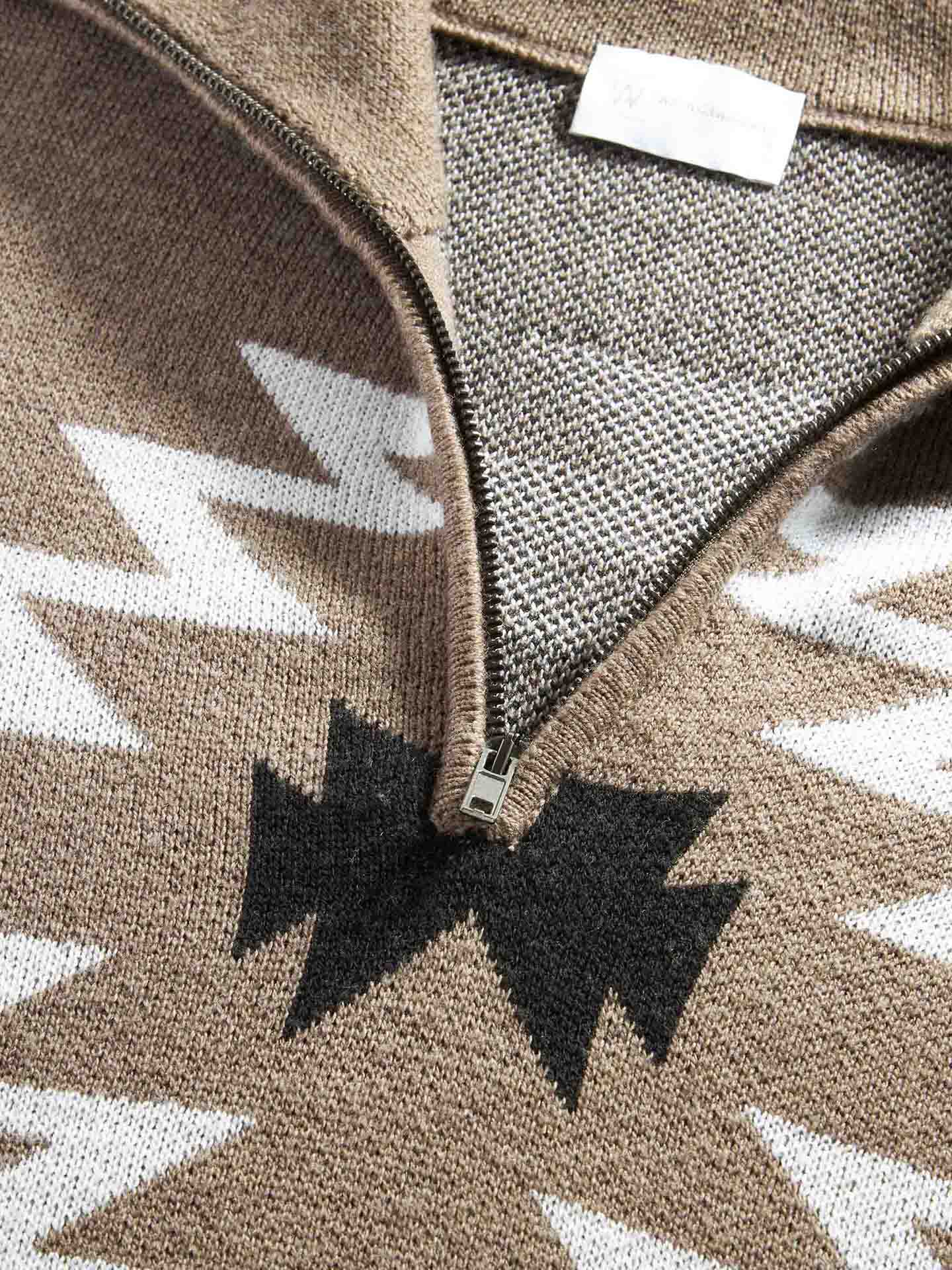 Háldi Zip Up Sweater Women Brown