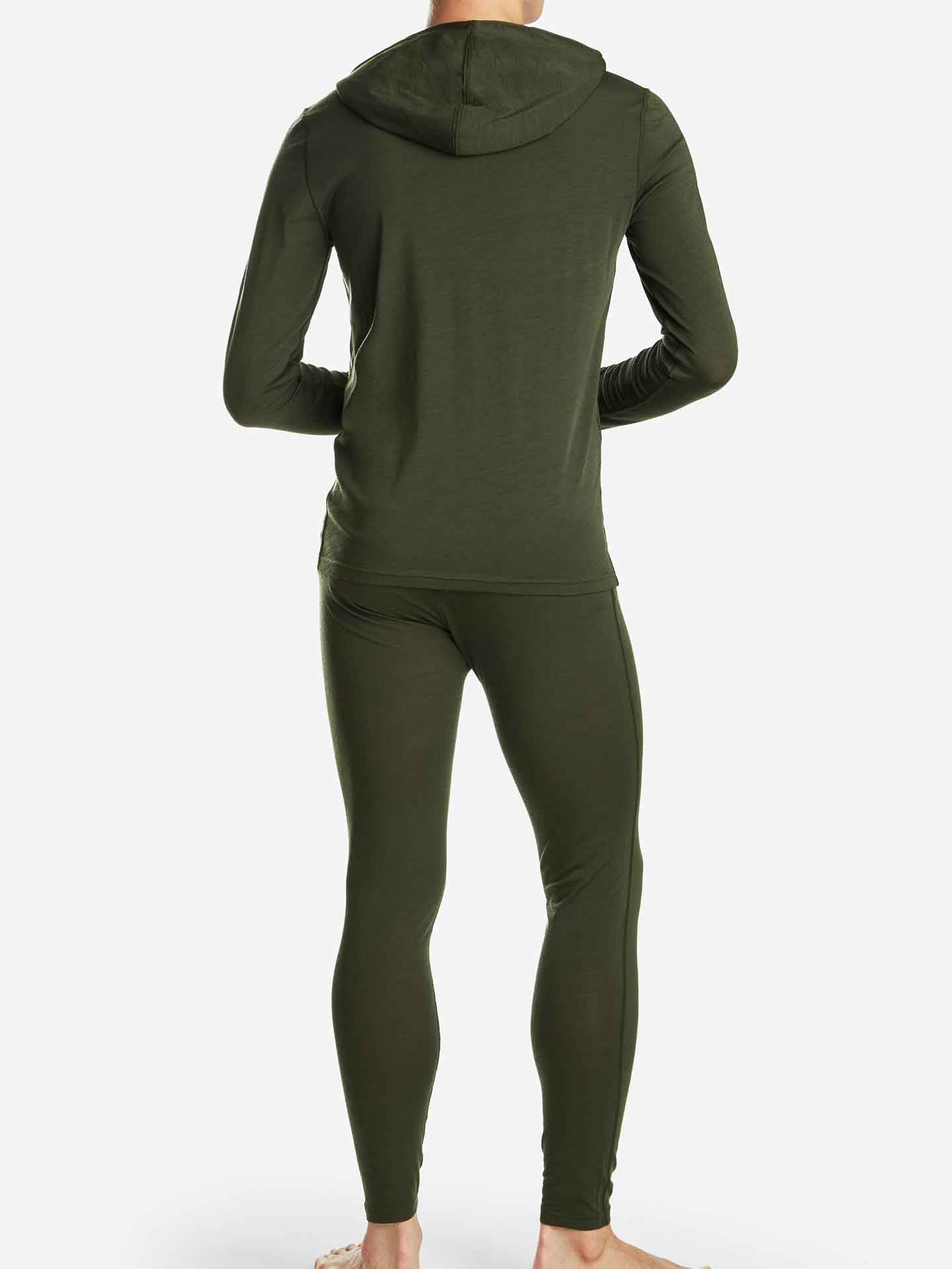 Snø Hoodie Men Dark Green