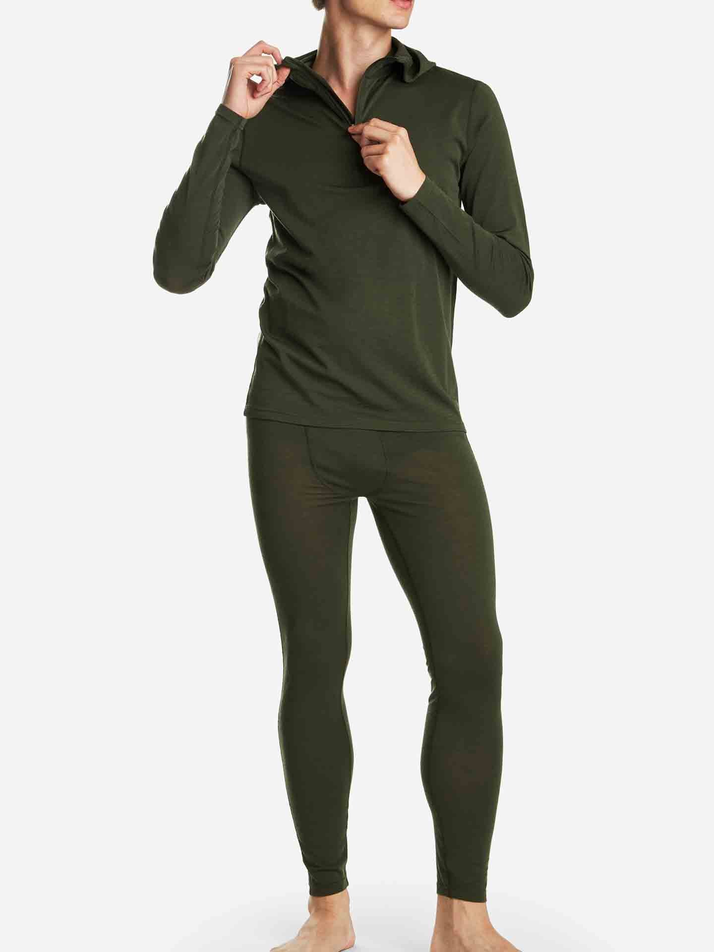 Snø Hoodie Men Dark Green