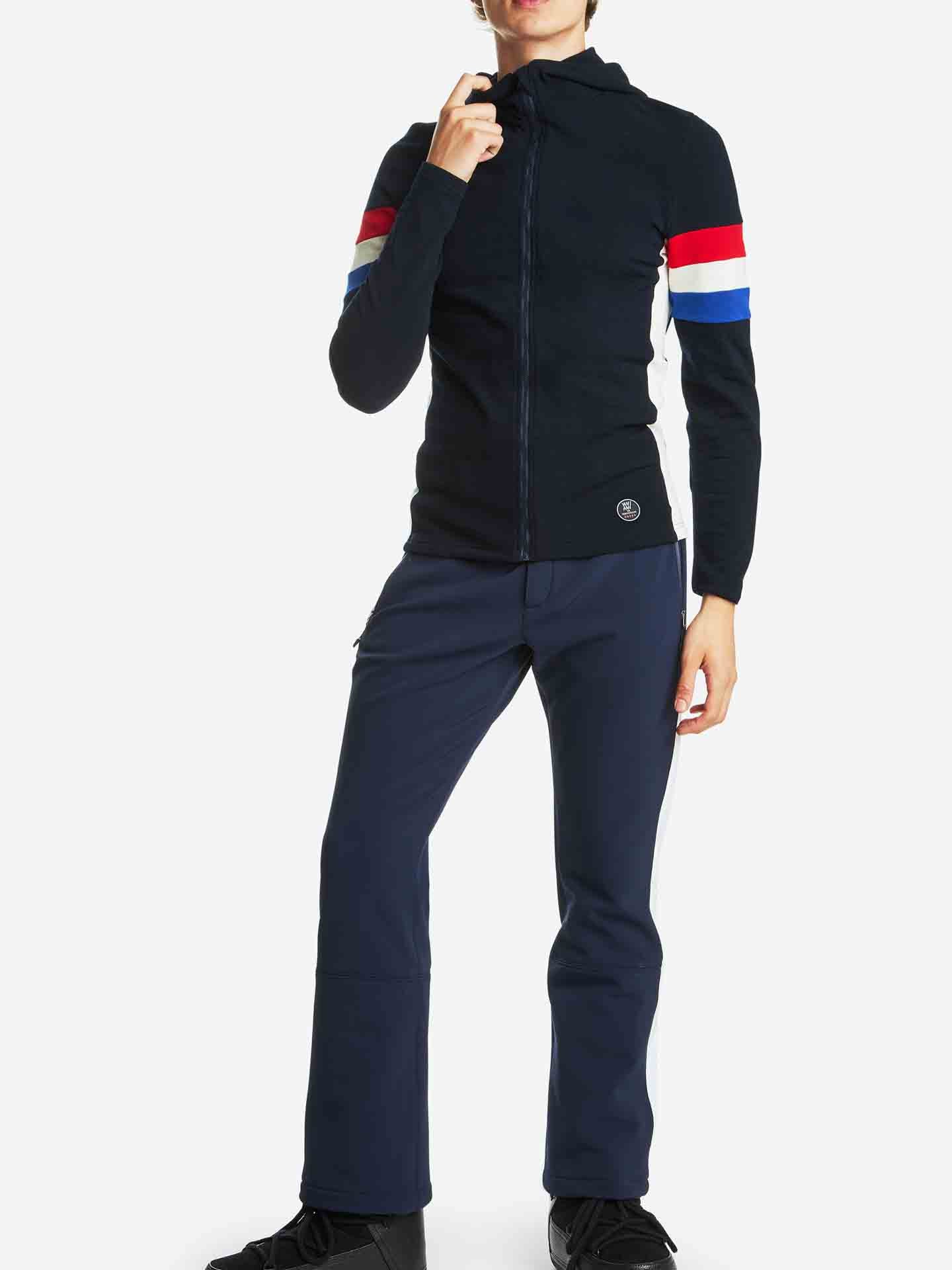 Ski Hoodie Men Flag