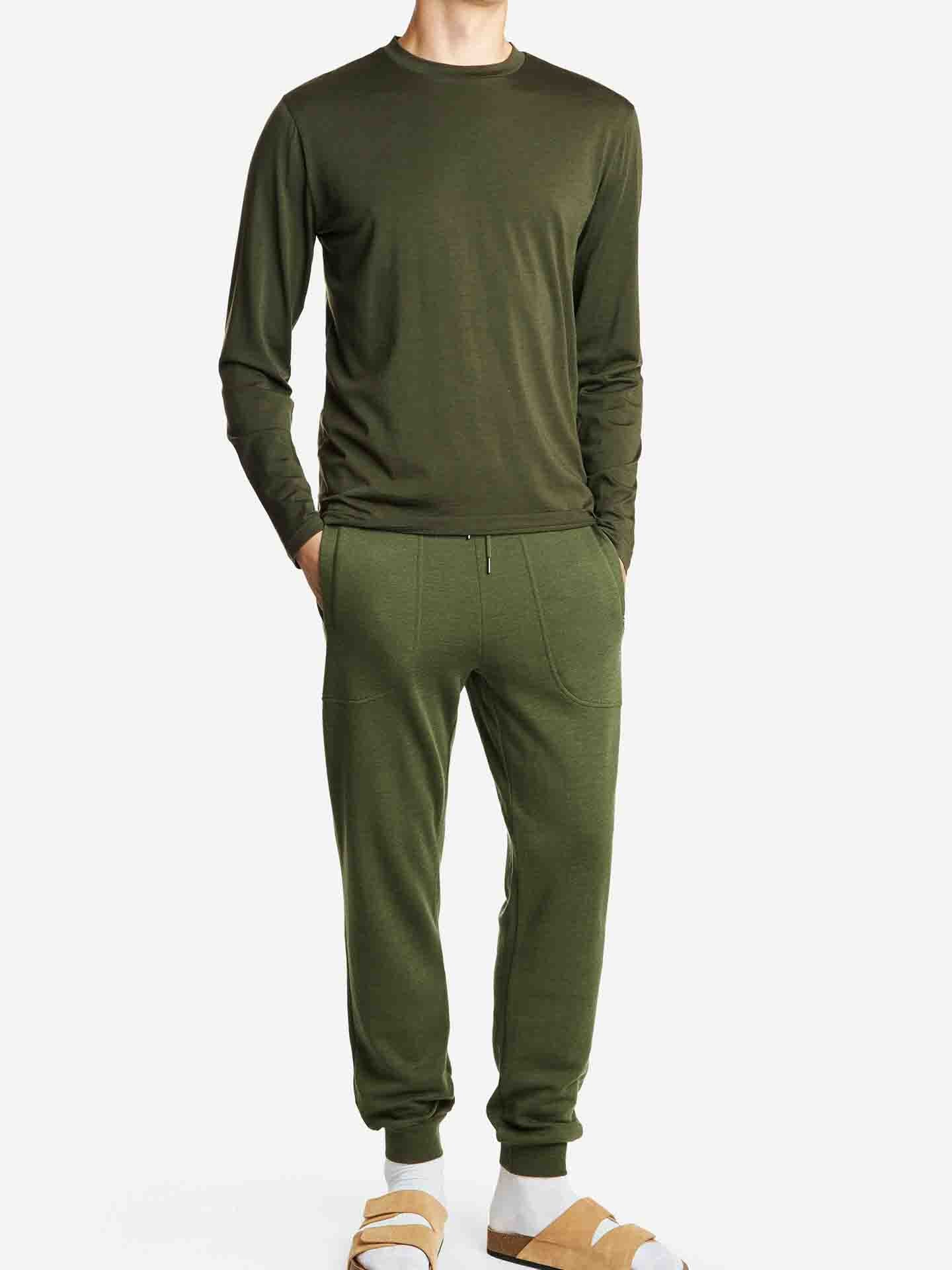 Snø Longsleeve Men Dark Green
