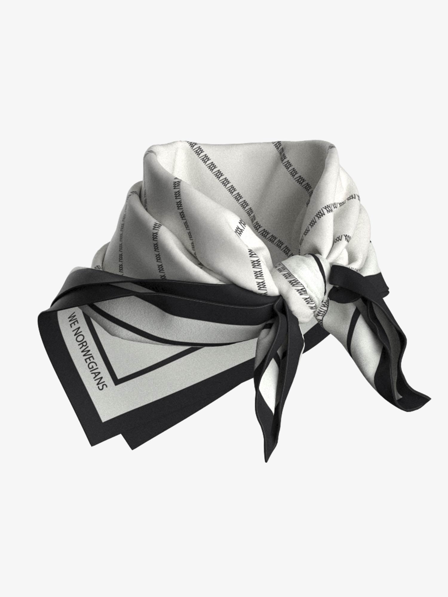 Ship Silk Scarf White