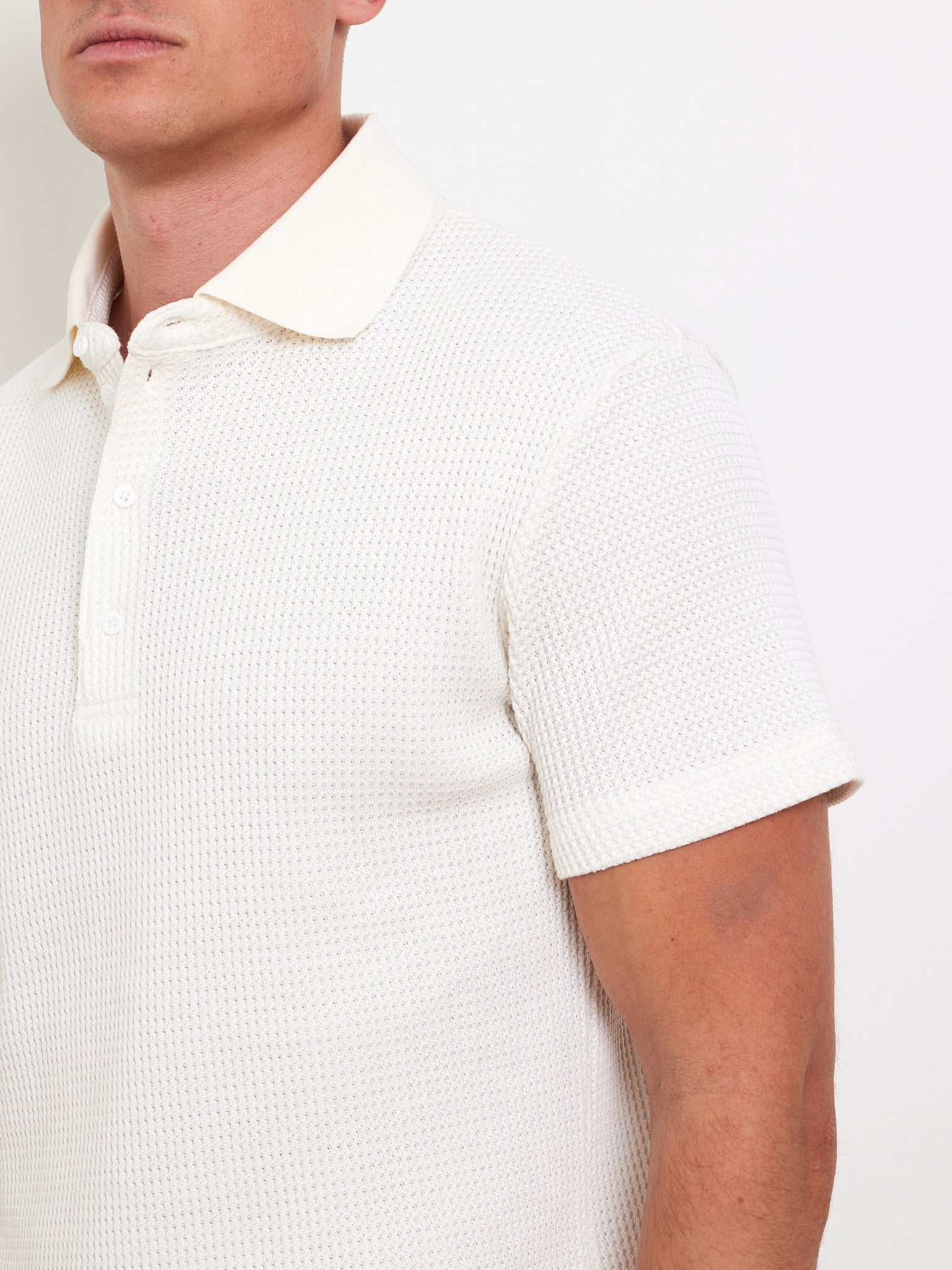 Waffle Polo Men
