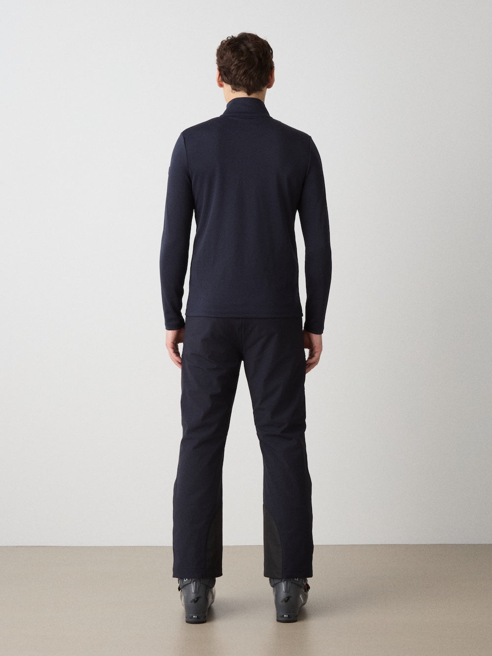 Moore ZipUp Solid Men in Navy Blue, alternate view 2