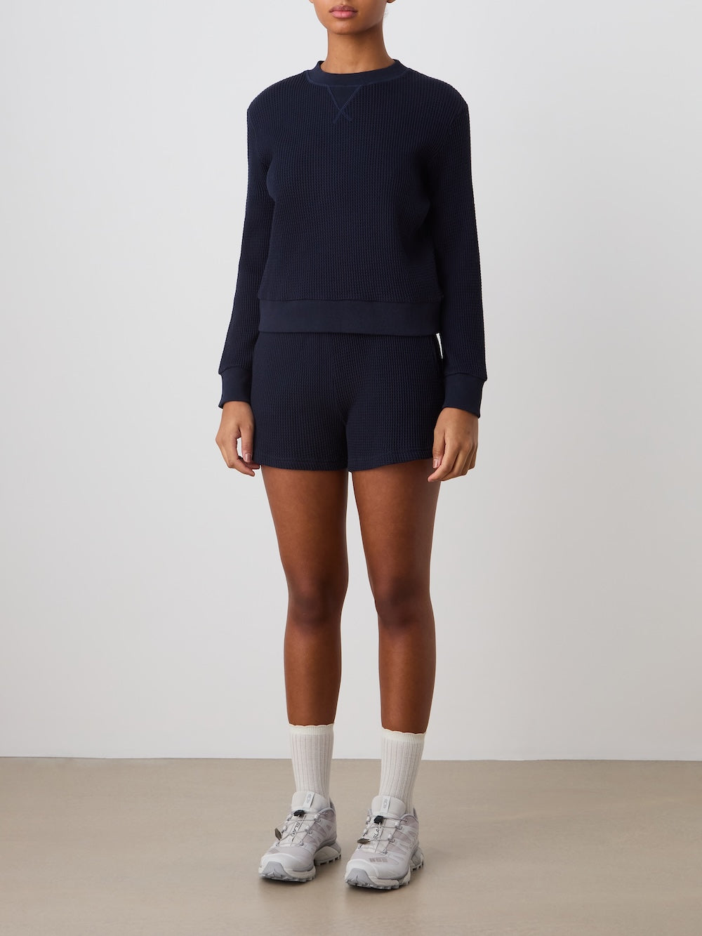 Waffle Crewneck Women