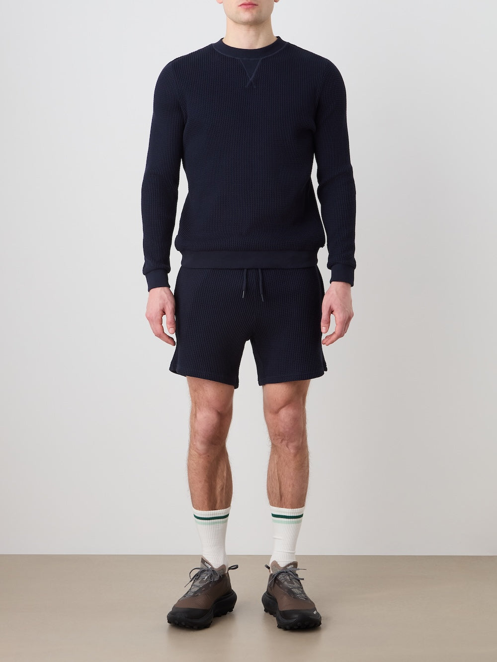 Waffle Crewneck Men