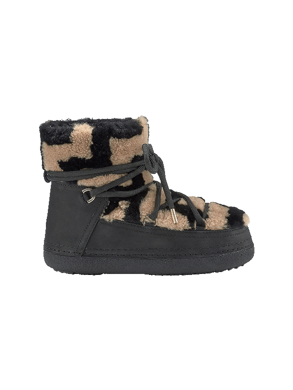 INUIKII Shearling ZigZag Brown