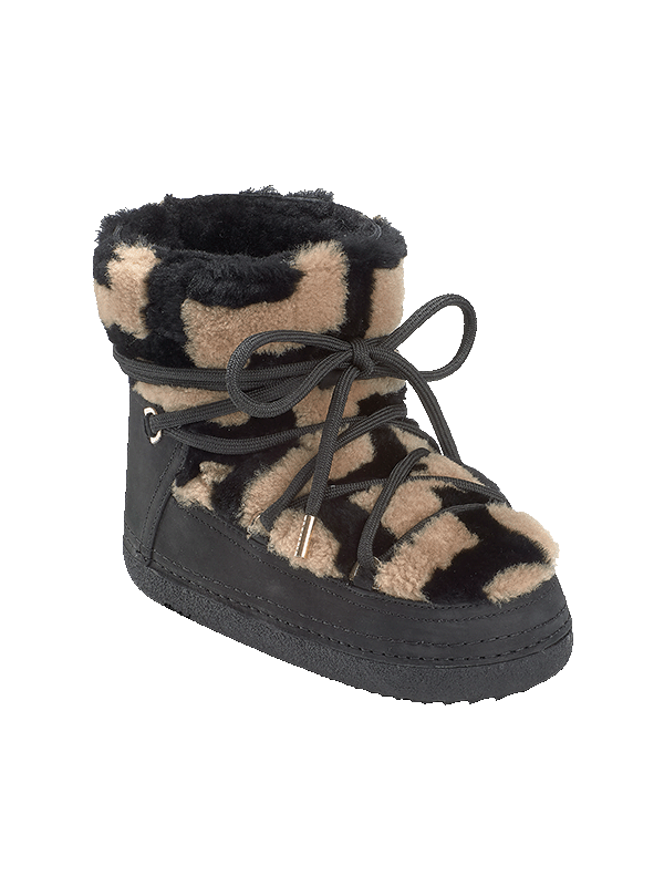 INUIKII Shearling ZigZag Brown