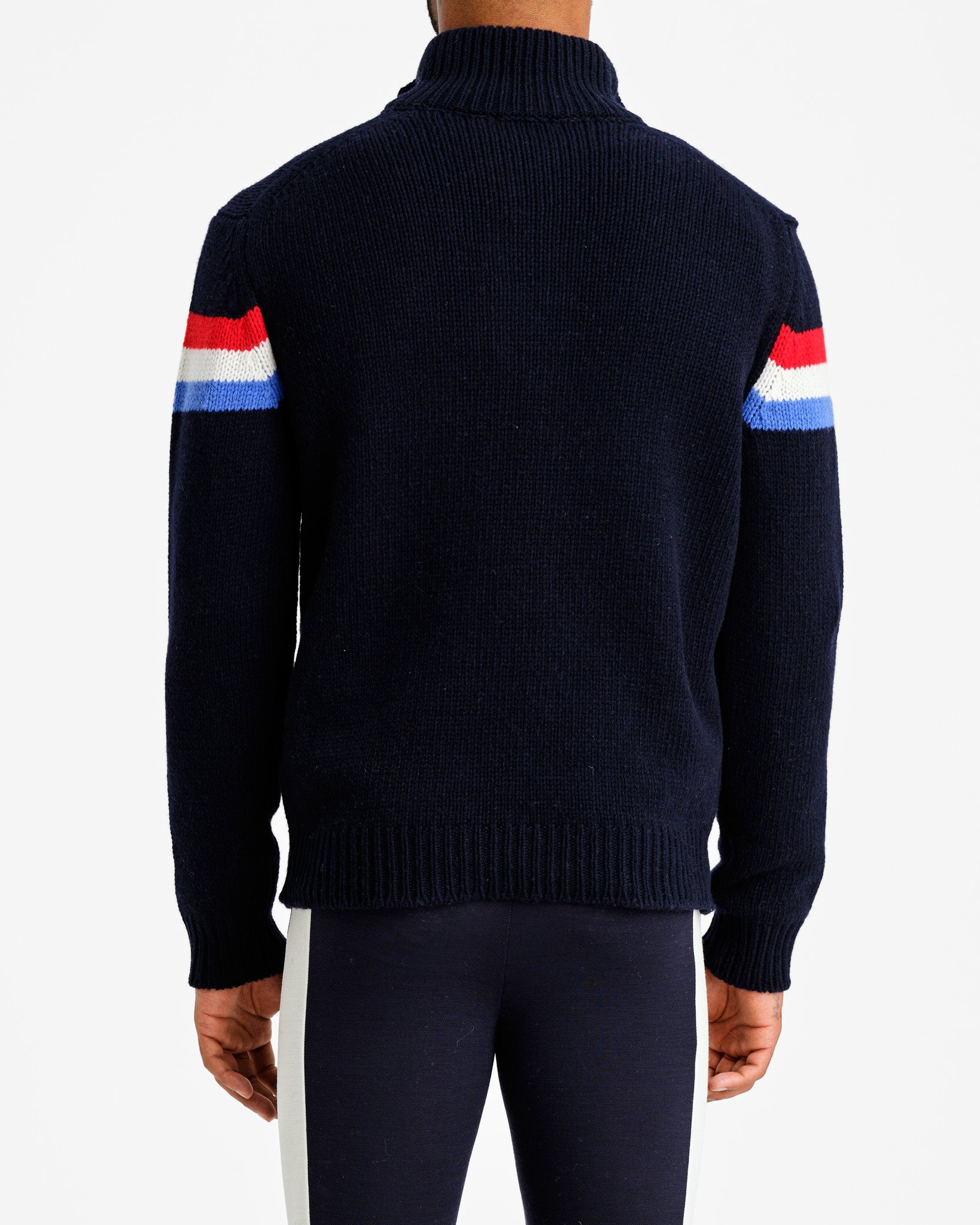 Après Ski Zip-Up Pullover Men Dark blue