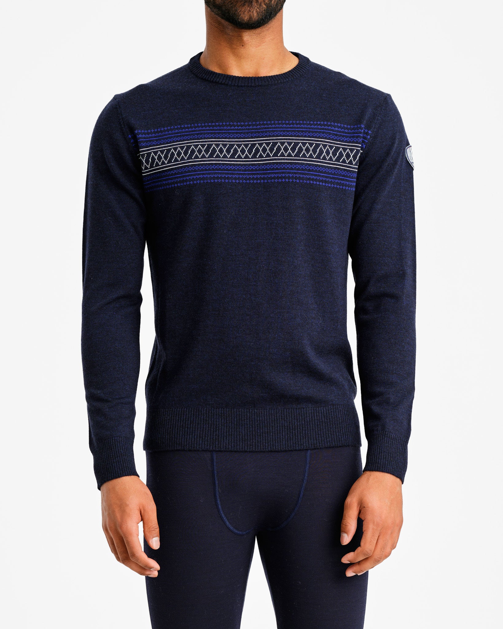 Signature Crewneck Men Navy blue