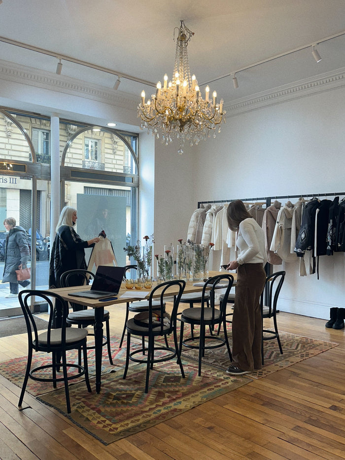 Tove at We Norwegians' Showroom at PFW