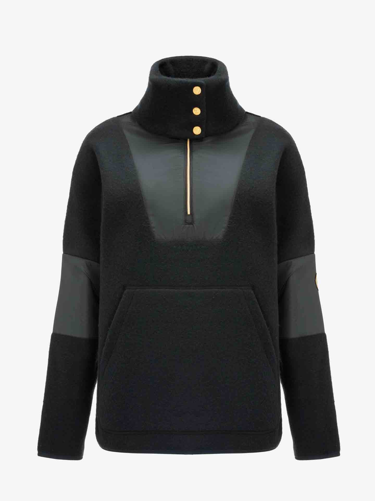 Fonna Wool Fleece Sweater Women Black