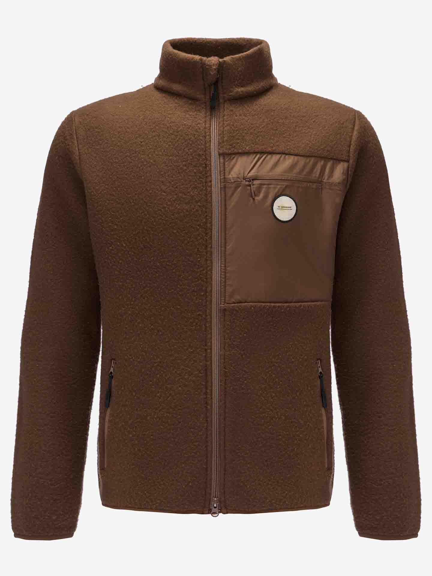 Fonna Wool Fleece Jacket Men Brown