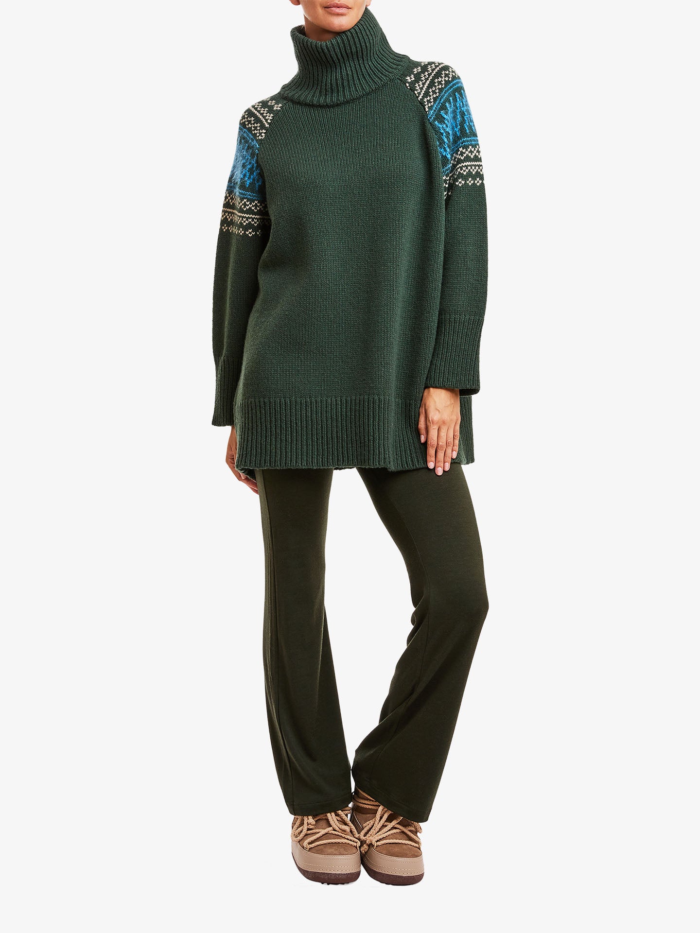 Setesdal Oversized Sweater Women Olive Green