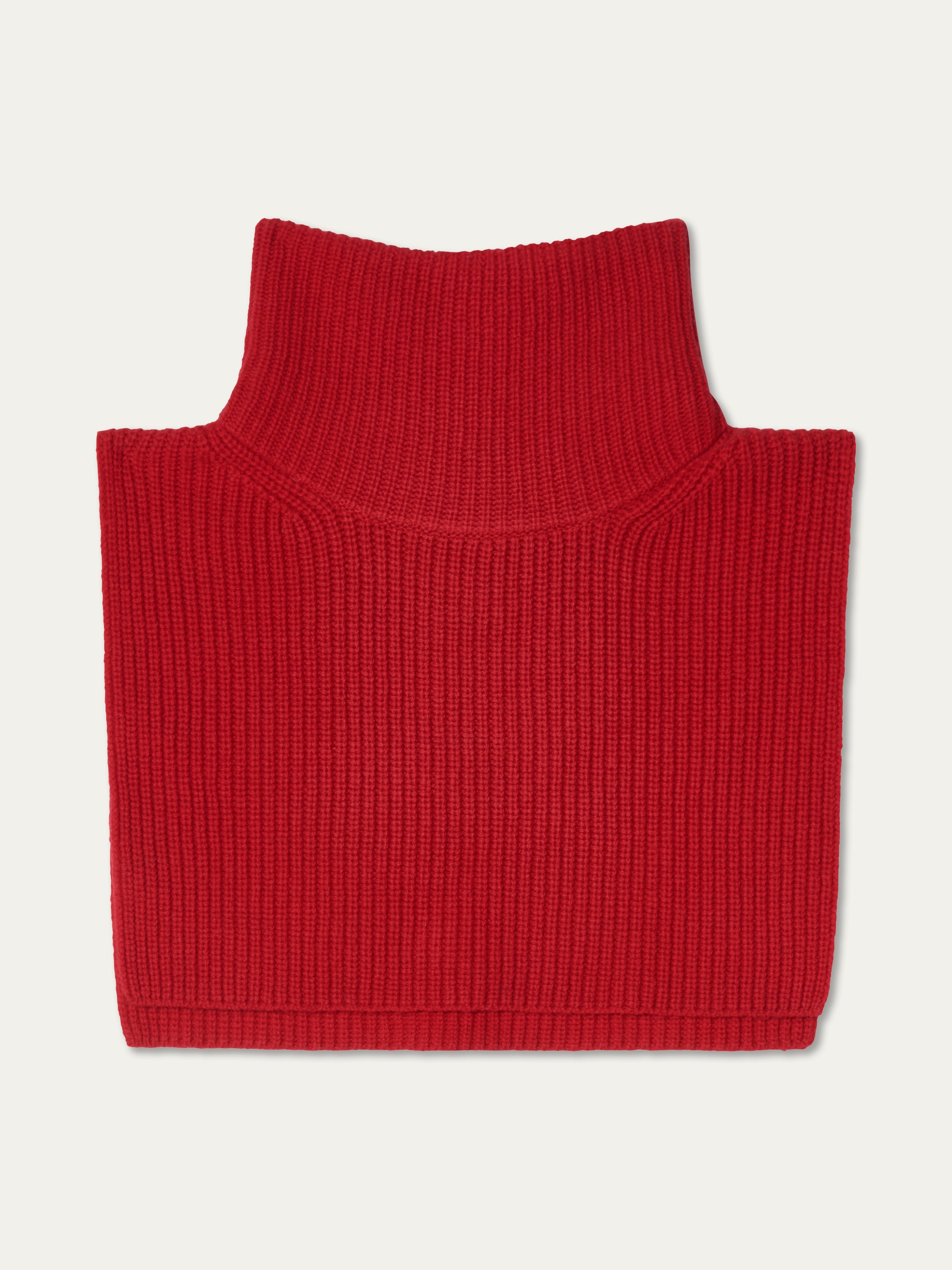 We Norwegians | FW25 | Dal Bib_Red shot against an off-white background