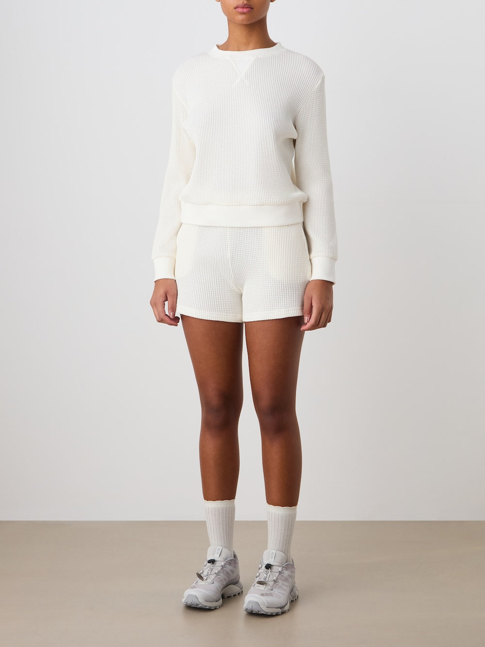 Waffle Crewneck Women