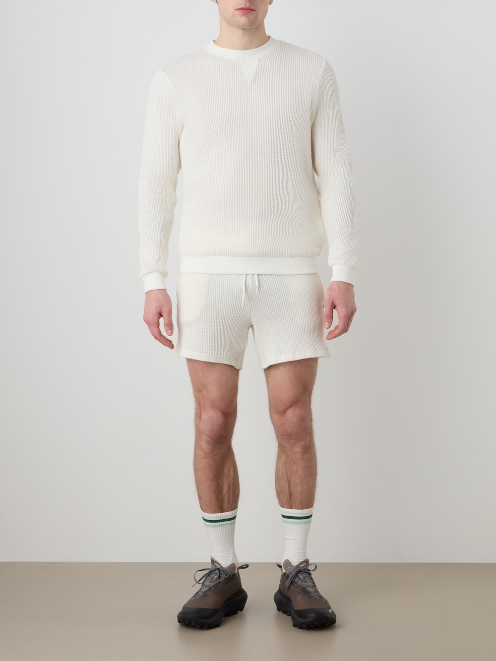 Waffle Crewneck Men