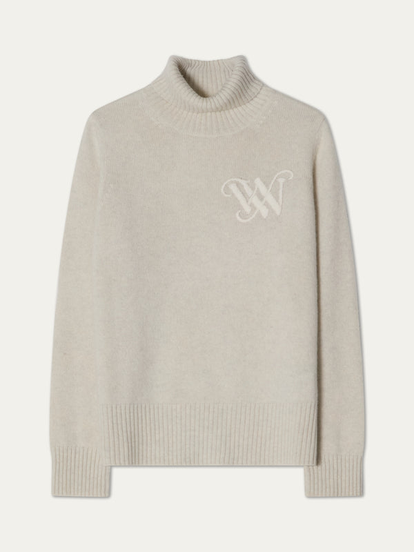 Monogram Cashmere Sweater Women – Light Grey