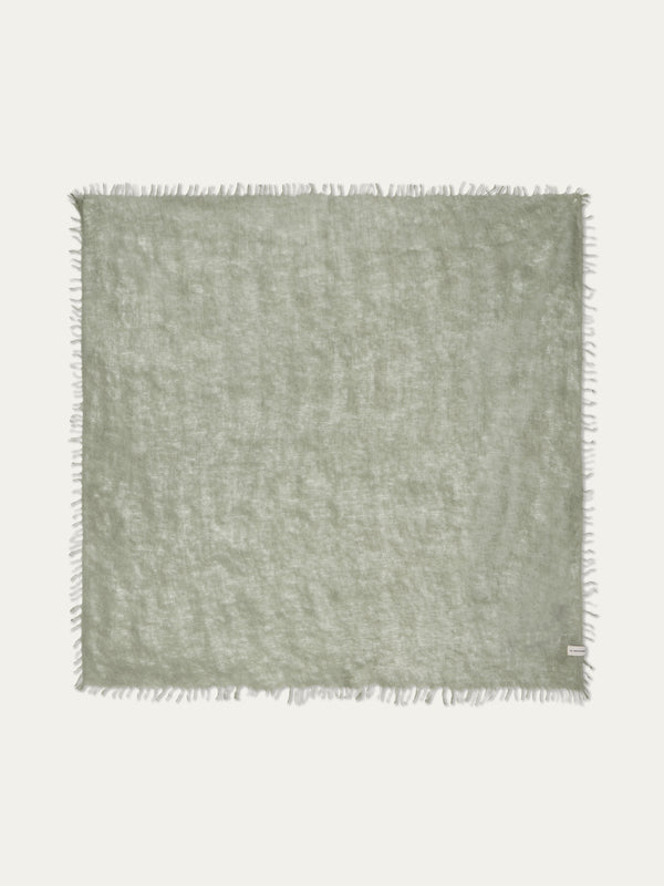 Monogram Cashmere Scarf – Light Green